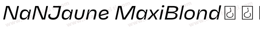 NaNJaune MaxiBlond字体转换